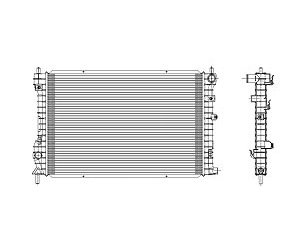 RADIATOR 1 ROW W/ OR W/O AIR REPLACES OEM 19MM 26MM CORES VUE 2.2 4CYL 02-0 4 3.0 6CYL 02-03