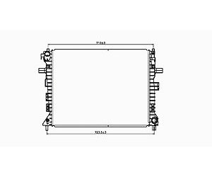 RADIATOR 1 ROW W/ OR W/O HDC W/ OR W/O AIR CROWN VICTORIA/GRAND MARQUIS/MAR AUDER/TOWNCAR 06-11