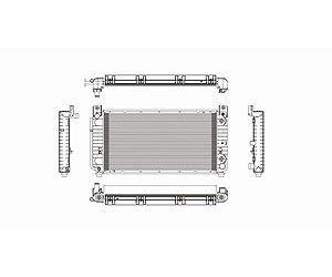 RADIATOR 1 ROW W/ OR W/O AIR SILVERADO/SIERRA W/ ENG OIL COOLER 6.0 99-07 SUBURBAN/YUKON XL 00-06 HU