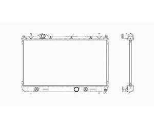 RADIATOR 1 ROW W/ OR W/O HDC W/ OR W/O AIR 4 SPEED A/T 2.0 4 CYL NEON 01-02 DODGE SX 2.0 03-05
