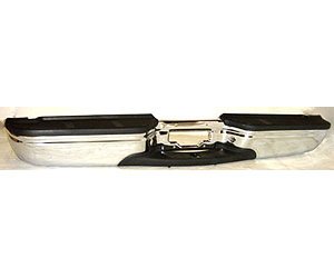 STEP BUMPER ASSY FACTORY STYLE CHR W/ PADS BRKTS W/O RR OBJECT SENSOR F-SER IES SUPERDUTY P/U 99-07 - US CHR