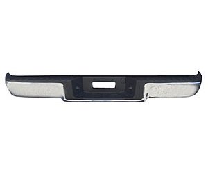 STEP BUMPER ASSY CHR FACTORY STYLE HITCH TYPE W/O SENSOR HOLES FORD F150 ST YLESIDE 04 TO 8/8/05 - US CHR