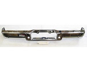 STEP BUMPER ASSY CHR FACTORY STYLE HITCH TYPE W/ SENSOR HOLES FORD F150 STY LESIDE 04 TO 8/8/05 - US CHR