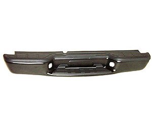 RR STEP BUMPER ASSY BLK P W/ BLK PADS/BRKTS FACTORY STYLE S10/SONOMA FLEE TSIDE P/U 98-04 HOMBRE 98-00
