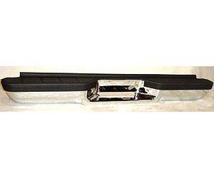 RR STEP BUMPER ASSY CHR FACTORY STYLE W/ BRKTS/PADS CHEVY/GMC C/K P/U FLEET SIDE 88-02 - US CHR