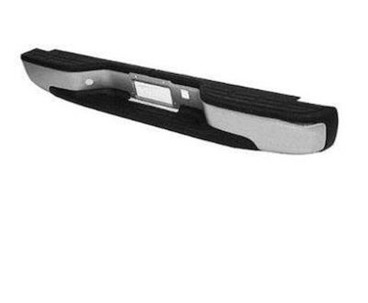 RR STEP BUMPER ASSY SILVER W/ PADS/BRKTS FACTORY STYLE SILVERADO/SIERRA CLA SSIC FLEETSIDE 99-07