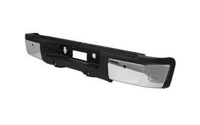 RR STEP BUMPER ASSY CHR W/ PADS BRKTS SILVERADO/SIERRA 2500/3500 W/ SENSOR HOLES SENSORS NOT INCL. 07-11 - USA CHR