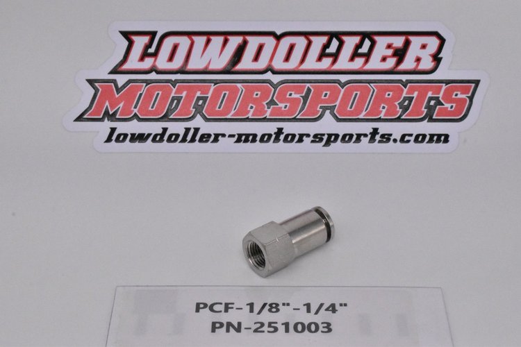 251003 Adapter Fitting, 1/8 in. NPT Female to 1/4 in. Tubing, Straight