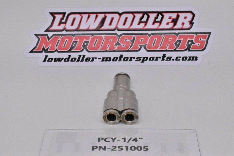 251005 Push Lock Union Fitting, 1/4 in., Y