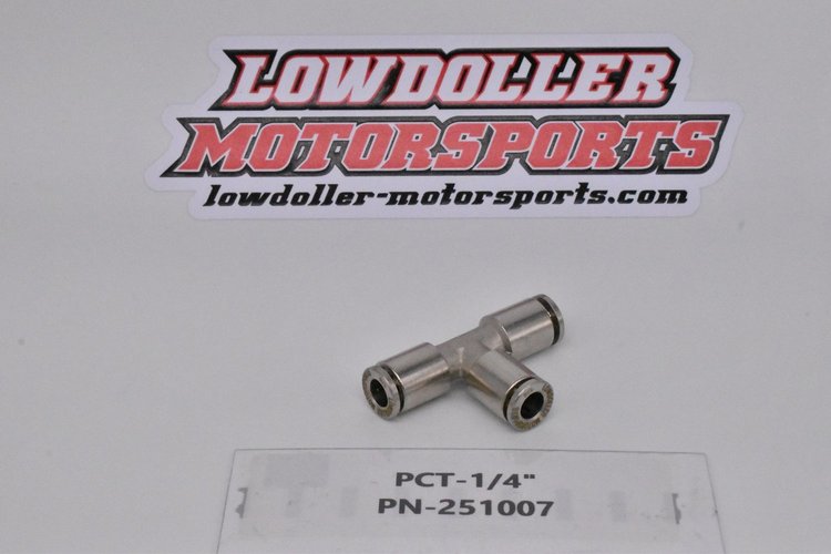 251007 Push Lock Union Fitting, 1/4 in., T