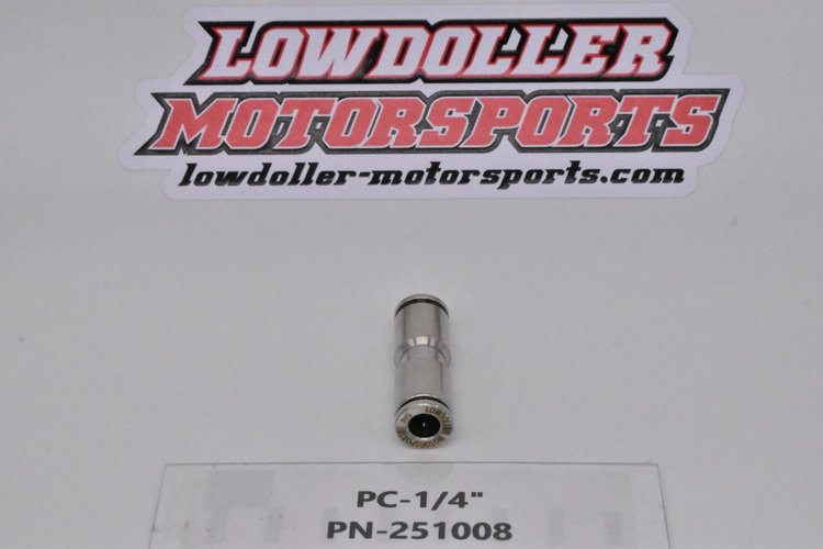 251008 Push Lock Union Fitting, 1/4 in.