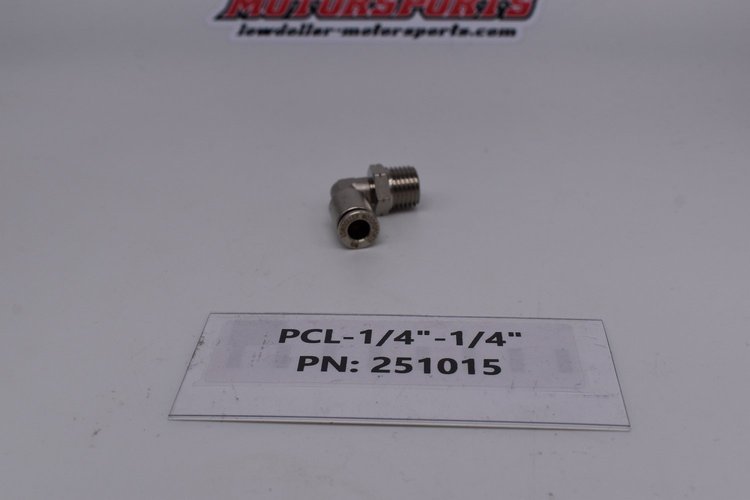 251015 Push Lock Fitting, 1/4 in. NPT-1/4 in. Tubing