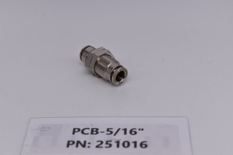 251016 Bulkhead Push Lock Fitting, 5/16 in.