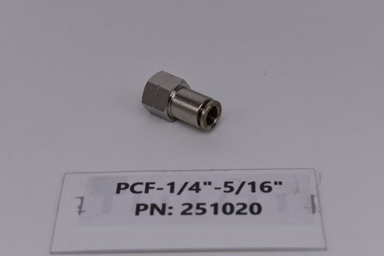 251020 Adapter Fitting, Female 1/4 in. NPT-5/16 in. Tubing, Straight