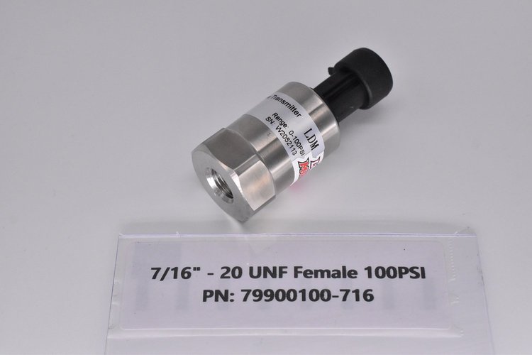 7990100-716 799-Series Pressure Sensor, 0-100 psi, 7/16 in. -20 UNF Female