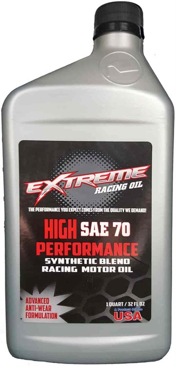 SAE-70 High-Performance Synthetic-Blend Racing Oil - 1-Quart