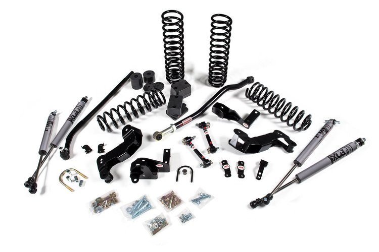 JSPEC109KFA J-Kontrol 3.5" Lift Kit, 07-18 Jeep Wrangler JK 2-Door w/ Fox Adventure Series Shocks