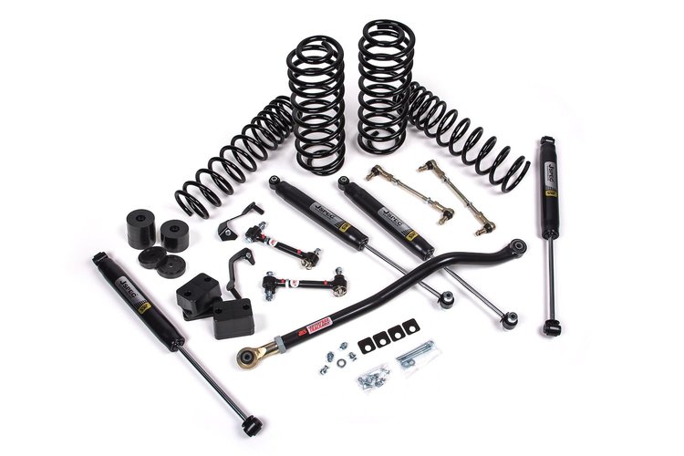 JSPEC118K J-Venture 2.5" Lift Kit, Jeep Wrangler JL 4-Door w/Jspec Shocks, HD Rate Coils