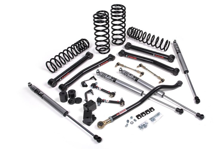 JSPEC122K J-Konnect 2.5" Lift Kit, Jeep Wrangler JL 4-Door w/Jspec Shocks, HD Rate Coils