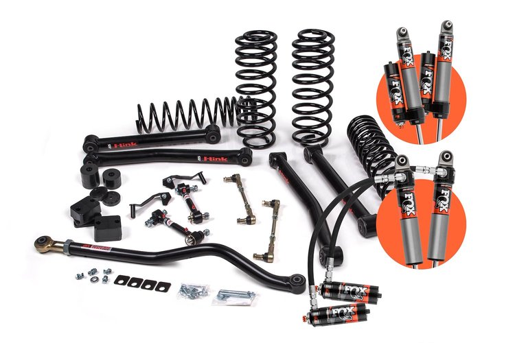 JSPEC122KFP J-Konnect 2.5" Lift Kit, Jeep Wrangler JL 4-Door w/Fox 2.0 Performance Series Shocks, HD Rate Coils