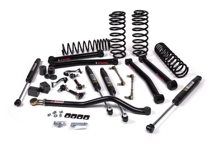 JSPEC124K J-Konnect 3.5" Lift Kit, Jeep Wrangler JL 4-Door w/Jspec Shocks, HD Rate Coils
