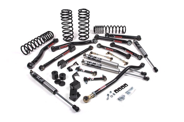 JSPEC128KFP J-Krawl 3.5" Lift Kit, Jeep Wrangler JL 4-Door w/Fox 2.0 Performance Shocks, HD Rate Coils