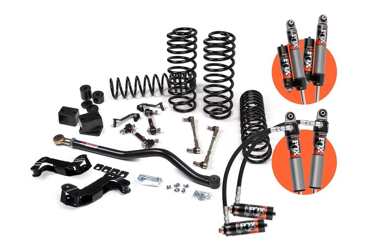 JSPEC134KFP J-Kontrol 3.5" Lift Kit, Jeep Wrangler JL 2-Door w/Fox 2.0 Performance Shocks, STD Rate Coils