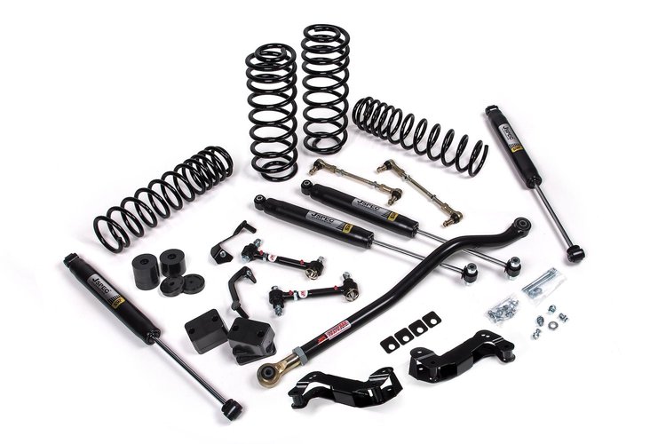 JSPEC138K J-Kontrol 2.5" Lift Kit, Jeep Wrangler JL 4-Door w/Jspec Shocks, HD Rate Coils