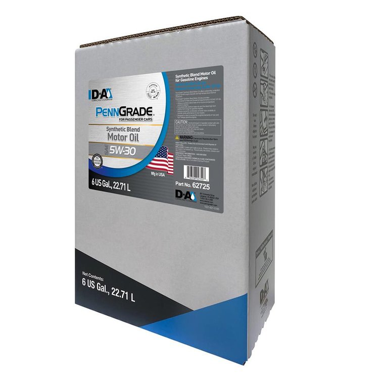 62725 Synthetic Blend Motor Oil SAE 5W-30 - 6 Gallon Bag-In-Box (BIB)