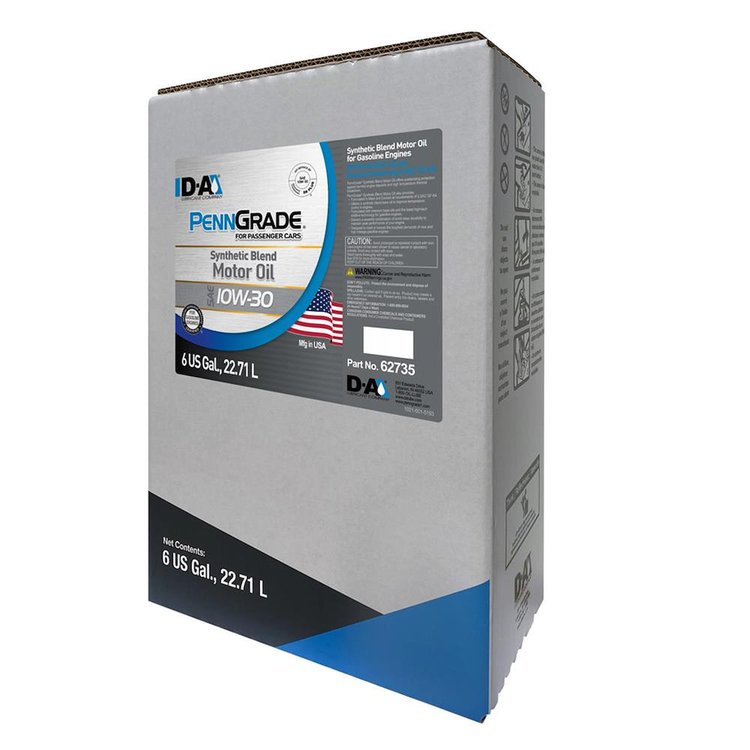 62735 Synthetic Blend Motor Oil SAE 10W-30 - 6 Gallon Bag-In-Box (BIB)