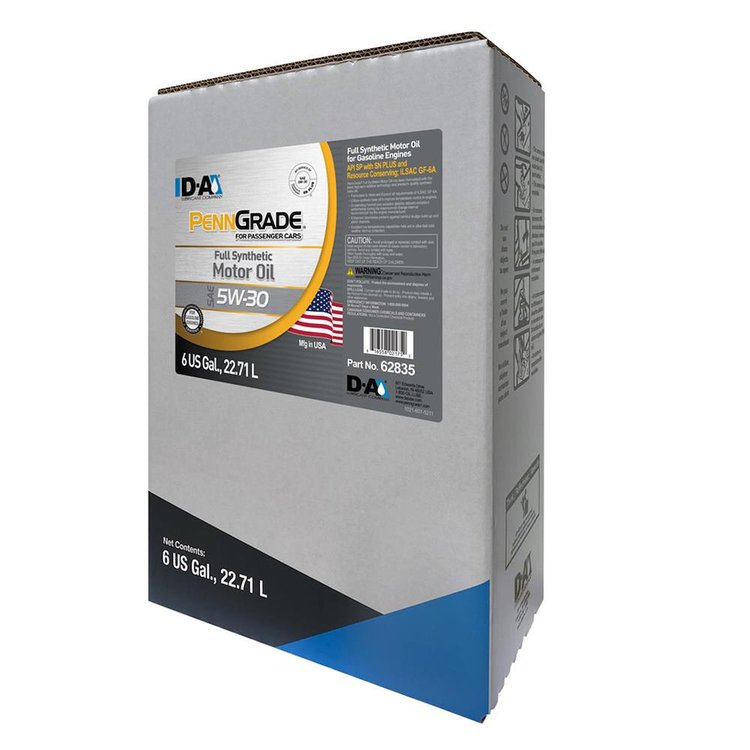 62835 Full Synthetic Motor Oil SAE 5W-30 - 6 Gallon Bag-In-Box (BIB)
