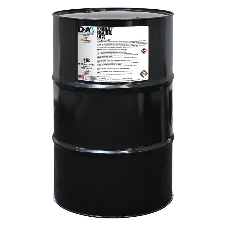 71202 Break-In Oil SAE 30W - 55 Gallon Drum