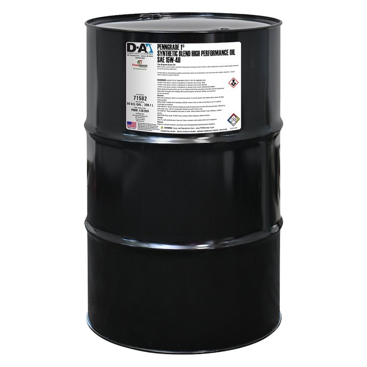 71582 Synthetic Blend High Performance Motor Oil SAE 15W-40 - 55 Gallon Drum