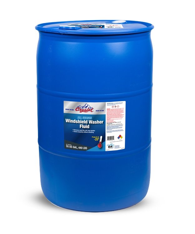 7K-CRYWWASH55DR Crystal Windshield Washer Fluid [55 Gallon Drum]