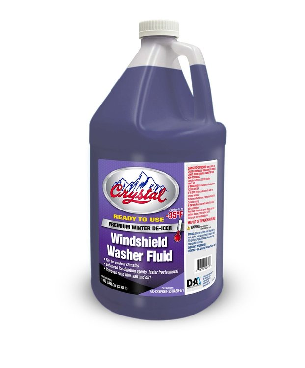 6K-CRYPREM-35WASH-6/1 Premium Winter De-Icer -35-Degrees F Crystal Windshield Washer Fluid [1 Gallon]