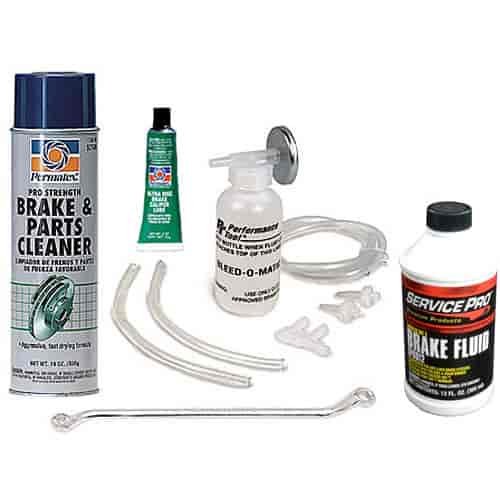 Basic Brake Service Kit Includes: Brake Fluid