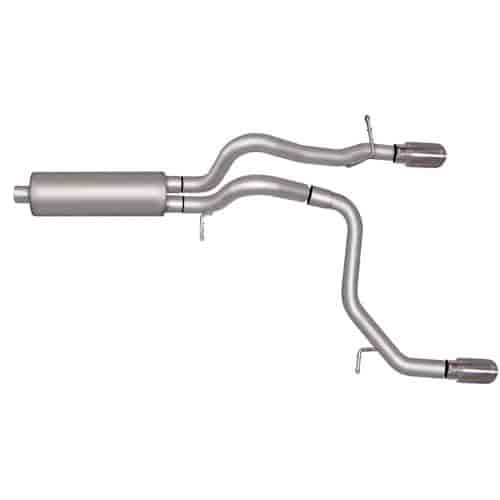 Split Rear Cat-Back Exhaust 08-10 Hummer H3 4dr