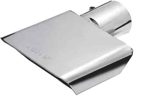 Stainless Steel Slash Cut Exhaust Tip Inlet: 2-1/2"