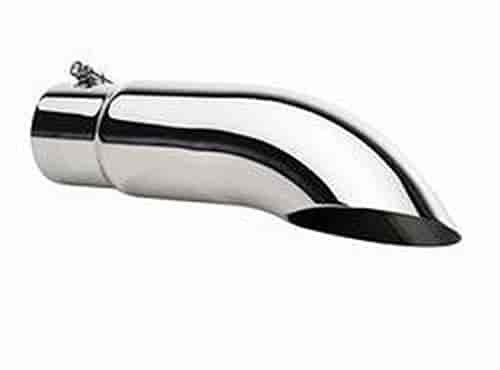 Stainless Steel Slash Cut Exhaust Tip Inlet: 3.5"