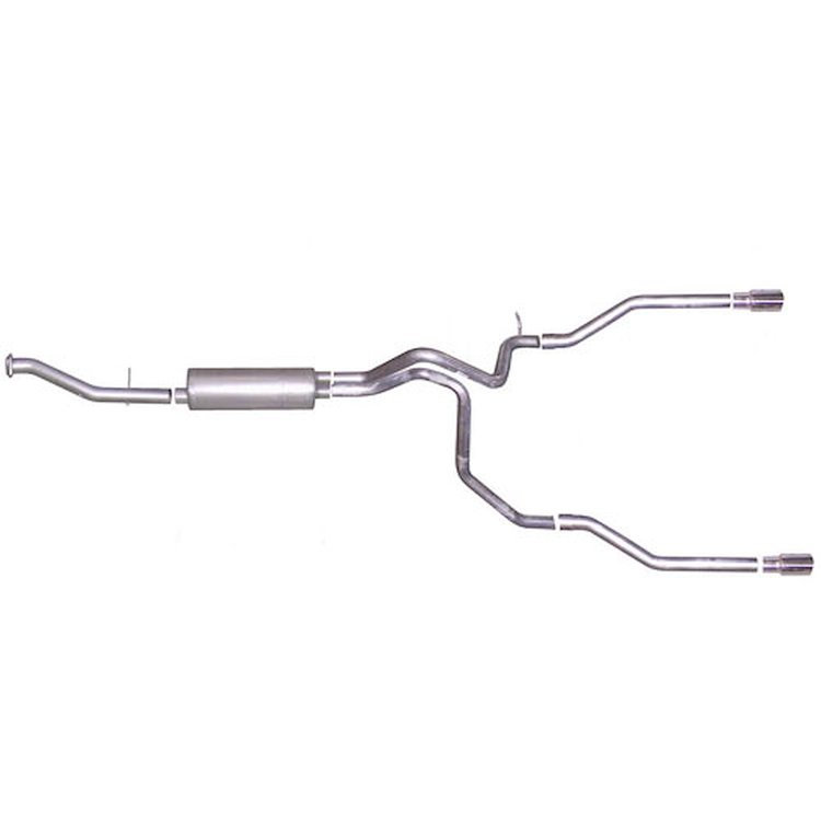 Split Rear Cat-Back Exhaust 2002-06 Chevy Avalanche 1500