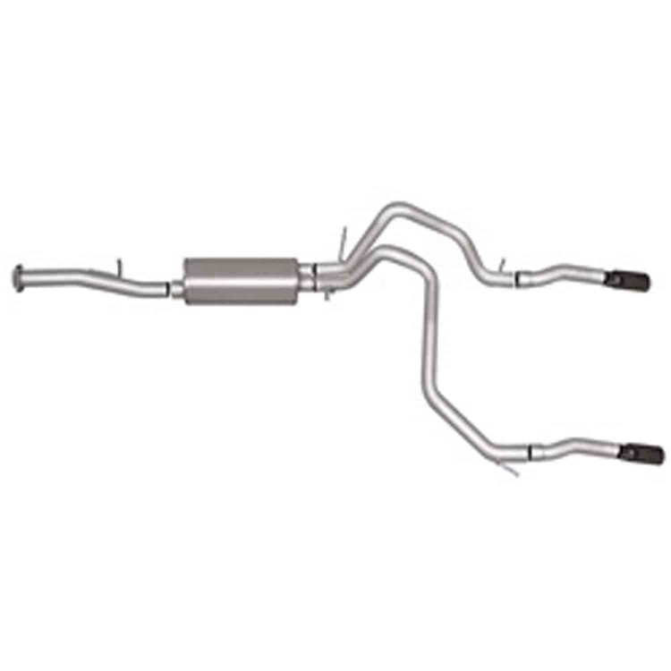 Cat-Back Dual Split Exhaust System Aluminized