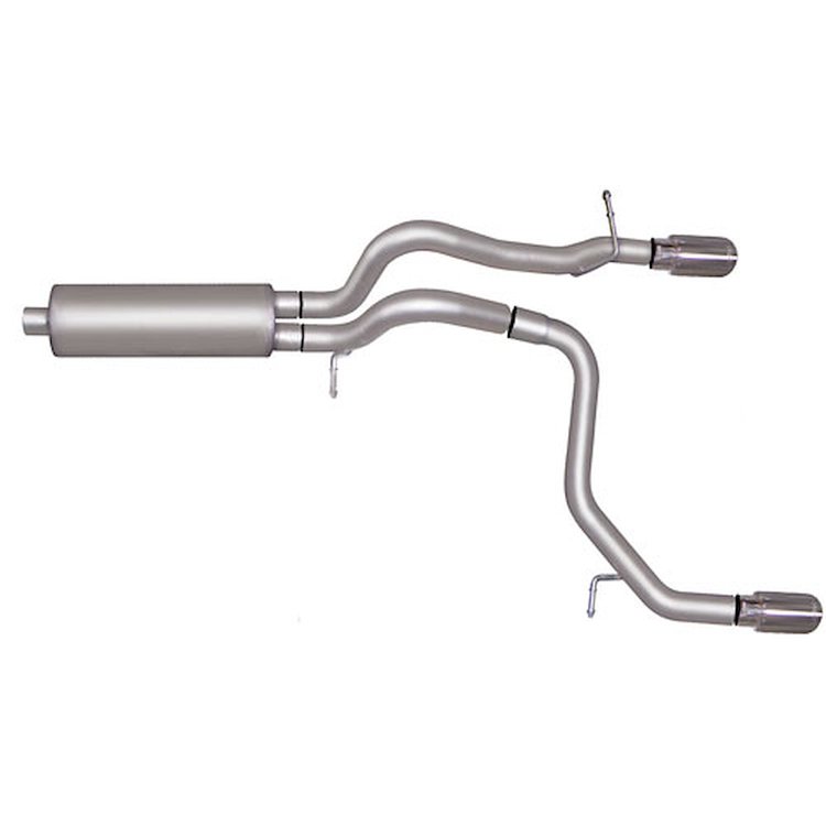 Split Rear Cat-Back Exhaust 08-10 Hummer H3 4dr