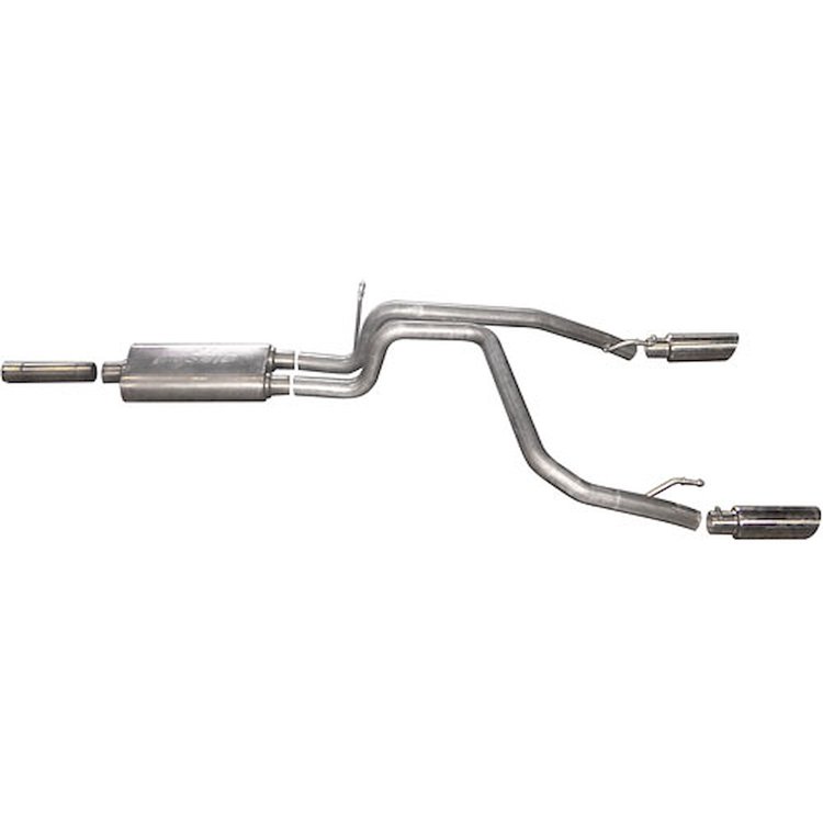 Split Rear Cat-Back Exhaust 07-11 Dodge Nitro R/T