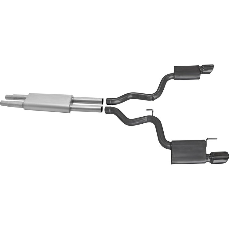 Split Rear Cat-Back Exhaust 2015-16 Ford Mustang