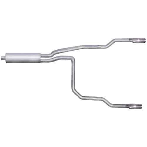 Split Rear Cat-Back Exhaust 97-99 Dodge Dakota