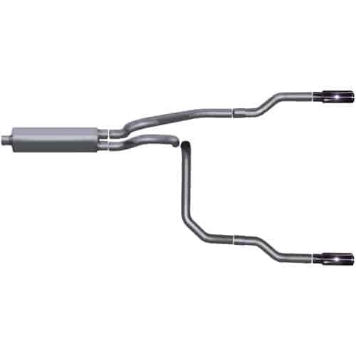 Split Rear Cat-Back Exhaust 97-99 Dodge Dakota