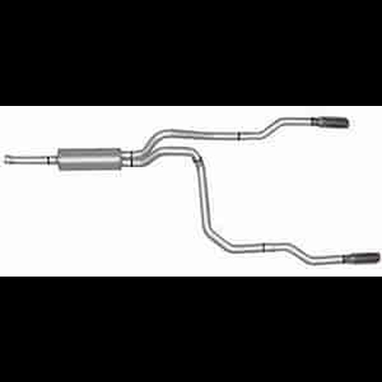 SPLIT REAR EXHAUST 97-99 DAKOTA TRUCK 5.9L-5.9LRT SCSB 2WD