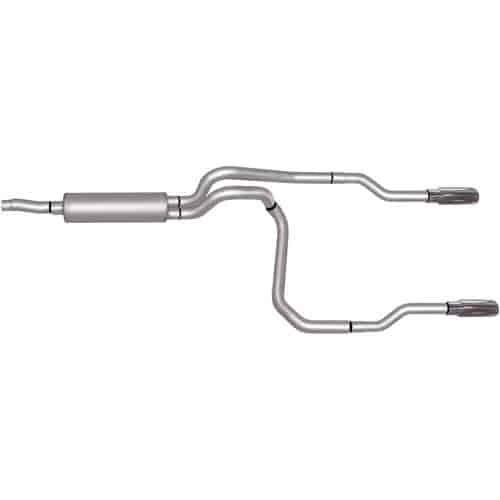 Split Rear Cat-Back Exhaust 00-03 Dodge Dakota