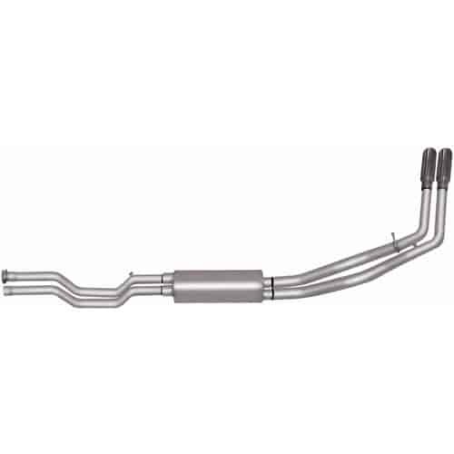 Dual Sport Cat-Back Exhaust 03-05 GM Silverado/Sierra Denali 1500 Quad Steer
