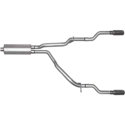 Split Rear Cat-Back Exhaust 2004 Dodge Dakota